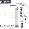 Bristan Claret 1 Hole Bath Filler Spares
